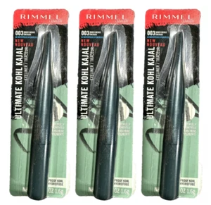 (3 Pack) Rimmel London Kohl Kajal Waterproof Eyeliner Smoked Emerald Cranberry - Picture 1 of 3