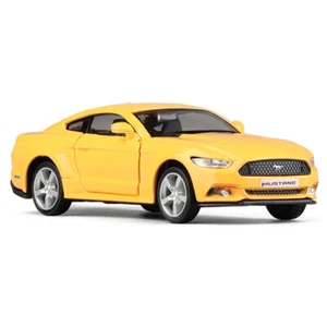 Modellino auto Ford Mustang 1/36 pressofuso auto giocattolo ragazzi giocattoli per bambini regali giallo - Foto 1 di 10