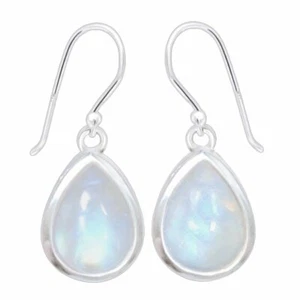 Moonstone Earrings- Classic Chic Raindrop - Picture 1 of 9