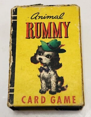 Juego de Cartas Miniatura Whitman Animal Rummy De Colección Un Juego de Cartas Peter Pan Foto 1 de 4