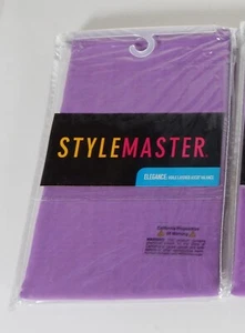 2 Style Master Voile Layered Ascot Valance Lilac 60 x 24 Sheer 2014 - Picture 1 of 2