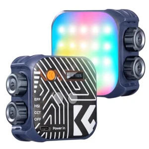 K&F CONCEPT RGB LED Video Light Full Color Panel DSLR Camera Blue Openbox - Picture 1 of 7