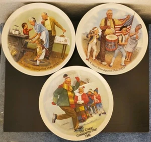 Lote de 3 placas de abuelo The Csatari 1981 1982 1985 Edwin Knowles - Imagen 1 de 12
