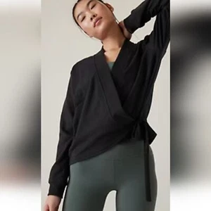 Sudadera para mujer Athleta retroterry envolvente talla M - Imagen 1 de 14