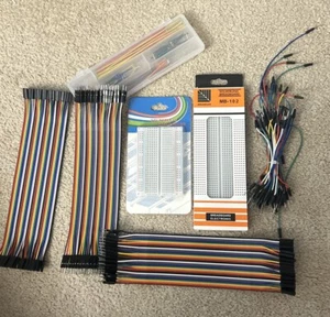 Soderless  Breadboard MB102 Raspberry Pi Arduino Lot Of Electronic Components - Picture 1 of 9