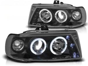 ANELLI FARI ANTERIORI LPSE04 SEAT IBIZA CORDOBA / VW POLO 1993-1999 Nero - Picture 1 of 1