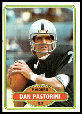 1980 Topps #490 Dan Pastorini Oakland Raiders - Image 1 of 2