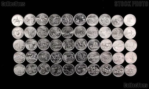 1999-2008 State Quarters Complete Uncirculated Collectible Set of 50 coins Cover