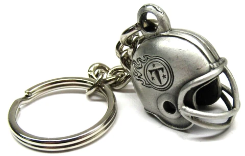 NFL Mini Helmet Tennessee Titans Keychain Pewter Rare Collectible Cover