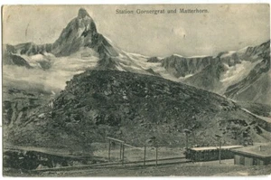 AK Station Gornergrat und Matterhorn bei ZERMATT /VISP /WALLIS 1905 - Bild 1 von 1