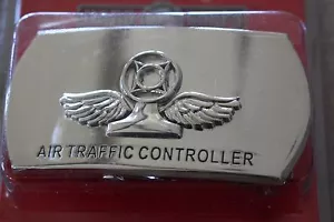 USN NAVY SHIP SHORE AVIATION AIR TRAFFIC CONTROLLER RATE SPECIALTY BELT BUCKLE - Picture 1 of 4