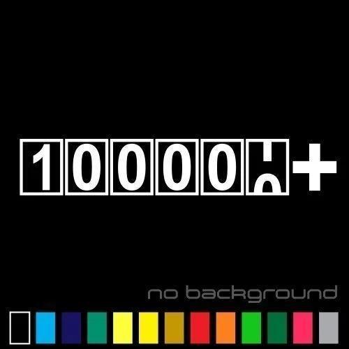 ORACAL 100000+ Miles Sticker Vinyl Decal 100K High Mileage Km Car Window Funny FCK JDM