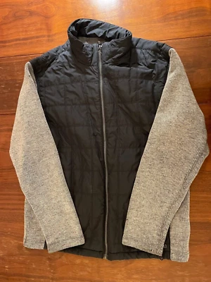 Merrell Jacket Full Zip Men’s Large Quilted Outdoors Hiking GREY & Black TwoTone - Image 1 of 4