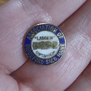 VTG Association of Locomotive Engineers Biddeford Saco Maine 1934 Screw Back PIN - Picture 1 of 11
