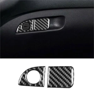 Carbon Fiber Interior Glove Box Handle Cover Trim For Dodge Charger 2015-2022 - Picture 1 of 3