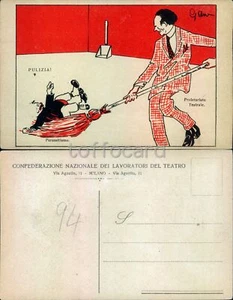 POLITICA SOCIALISMO-AUTORE GANO-SATIRICA LAVORATORI TEATRO-PULIZIA-C70-104 - Picture 1 of 1
