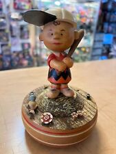 PEANUTS CHARLIE BROWN WOODEN FIGURAL MUSIC BOX BY ANRI OF ITALY