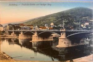 Postal Alemana Puente HEIDELBERG PUENTE FRIEDRICHS BRUCKE Alemania Reinicke & Rubin - Imagen 1 de 2