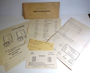 Flipper Cue Ball ORIGINALE Schema Coil Chart Scheda Istruzioni + 1956 - Foto 1 di 9