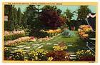 Postcard Garden Scene Portland Oregon Or At7642