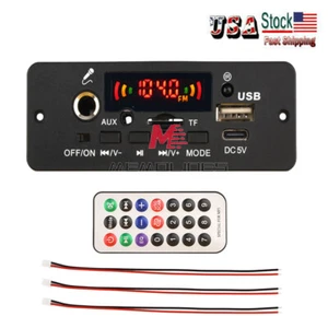 DC5V MP3 Music Player Amplifier Bluetooth MP3 Decoder Board Car FM Radio US - Picture 1 of 14