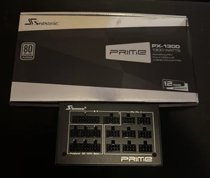 Seasonic 1300W Power Supply SSR-1300PD 80+ Platinum (PRIME PX-1300) USED - Photo 1/2