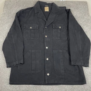 Wah Maker Frontier Clothing Barn Chore Coat Mens L USA Made Black Western Work - Picture 1 of 13