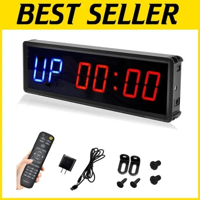 Customizable LED Interval Timer with Remote - Perfect for Home Gym Workouts - Image 1 of 4