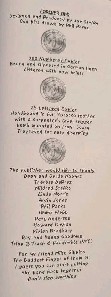 *SIGNED X2* Forever Odd  (PUBLISHER'S COPY) Foto 1 de 4