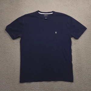 Polo Ralph Lauren T Shirt XL Navy Blue Short Sleeve Crew Neck Cotton Logo - Picture 1 of 9