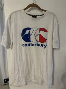 T-shirt homme Canterbury grand logo manches courtes col rond rugby t-shirt sport - Photo 1/5