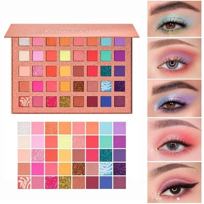 40-Color Eyeshadow Palette - Matte & Shimmer Waterproof & Highly Pigmented - Image 1 of 3