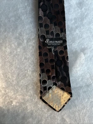 CORBATA CARLO PALAZZO 100% SEDA ITALIANA Foto 1 de 3