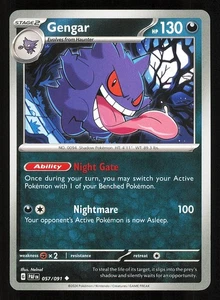 Gengar 057/091 Regular Near Mint Pokemon TCG S&V Paldean Fates PAF - Picture 1 of 1