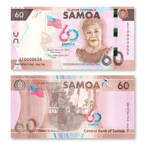 Samoa 60 Tālā, 2023, Gedenkstätte, B122a, UNC - Bild 1 von 2