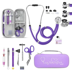 Kits de Estuche para Estetoscopio de 13 Piezas, Kit de Primeros Auxilios Portátil Bolsa con Tijera Médica... - Imagen 1 de 8