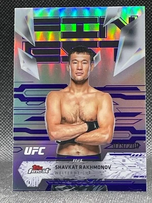 Shavkat Rakhmonov 2025 Topps Finest UFC #116 Uncommon Purple Refractor 79/200 - Image 1 of 2