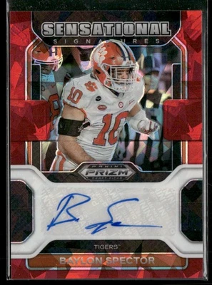 2023 Panini Chronicles Draft Picks #SS-BSP Baylon Spector Red Ice - Image 1 of 2
