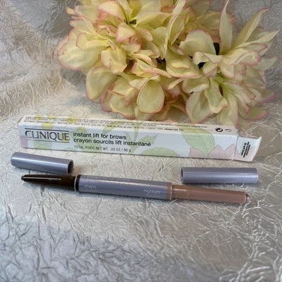 Clinique Instant Lift For Brows Pencil 02 Soft Brown - Full Size New In Box Free - Image 1 of 3