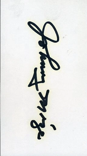 Johnny Mize Signed Jsa Cert Sticker  3x5 Index Card Authentic Autograph - Image 1 of 1