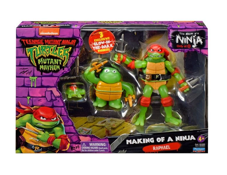 Raphael 3-Pack Teenage Mutant Ninja Turtles TMNT Mayhem Figur Playmates