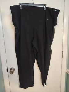 Maurices Stretch Pants Black Patterned Women's 4X NWOT - Picture 1 of 7
