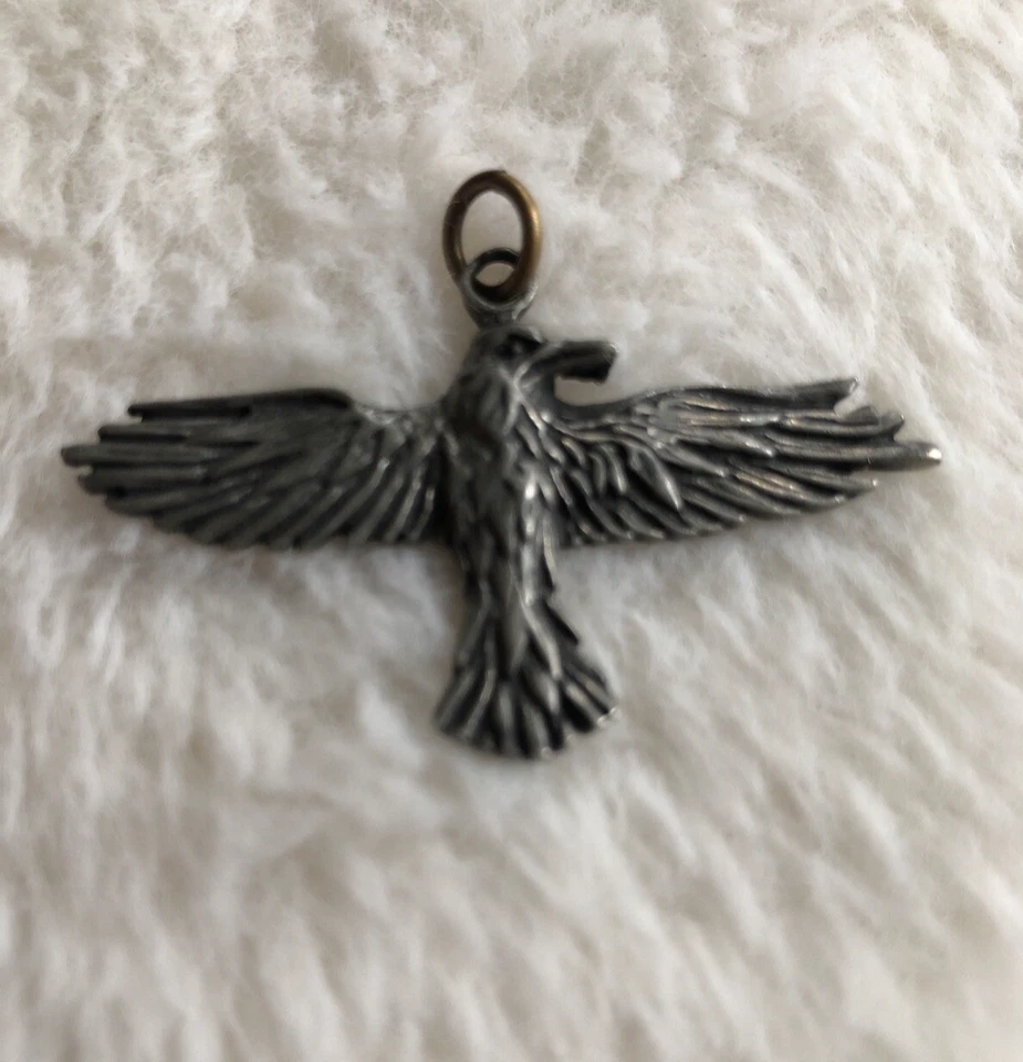 ¿Estaño?  Colgante Águila Voladora Ala Abierta Único Unisex Grandes Detalles Foto 1 de 4