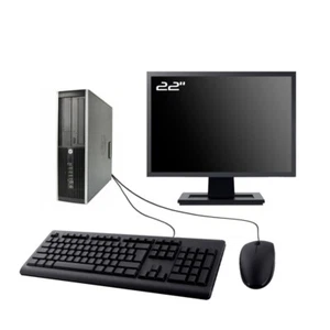 PC HP Elite 8200 SFF Ecran 22" I5-2400 8 Go RAM SSD 240 Go Lecteur DVD W10 Wifi - Photo 1/7