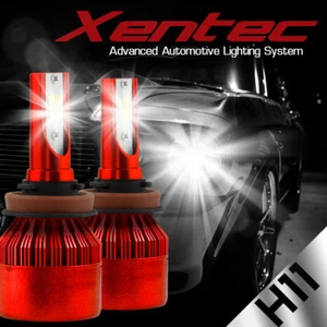 2x Xentec H11 H9 H8 LED Headlight Bulb Kit Low Beam Fog Light 60W 6000K 7600LM - Picture 1 of 1