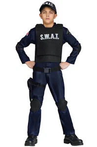 Brand New S.W.A.T. Commando Police Officer Child Costume - Picture 1 of 2