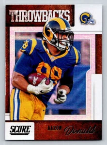 2019 Score Throwbacks #10 Aaron Donald (ref 193366) - Picture 1 of 2