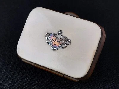 Porte monnaie miniature ancien - bourse de communion à soufflets - XIXème - Photo 1/4