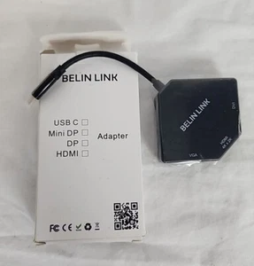 Adaptador de video Belin Link 3 en 1 Display Port (caja abierta), NUEVO - Imagen 1 de 1