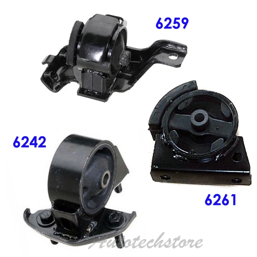 Juego de montaje de motor y transmisión 3 piezas para auto para Toyota Corolla 1993-1997 1,8 L Foto 1 de 2